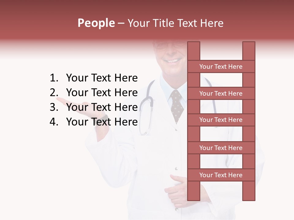 Job Male Caucasian PowerPoint Template