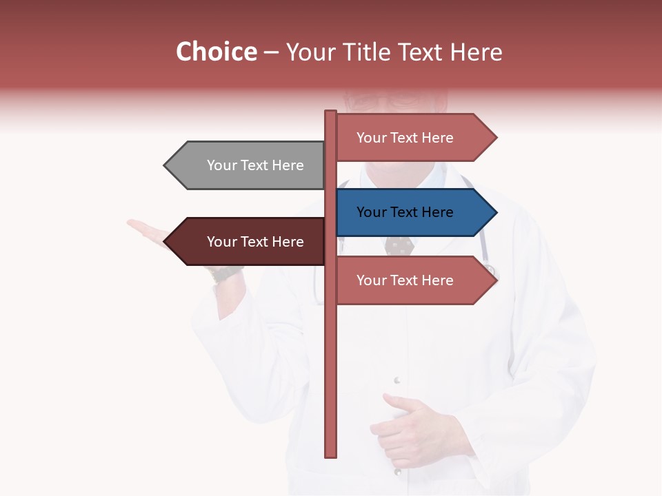 Job Male Caucasian PowerPoint Template