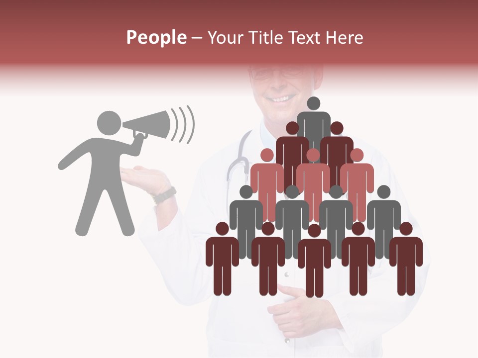 Job Male Caucasian PowerPoint Template