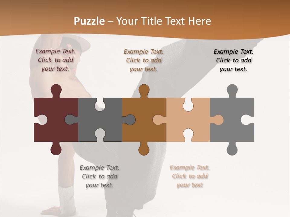 Flexibility Boy Breakdancer PowerPoint Template