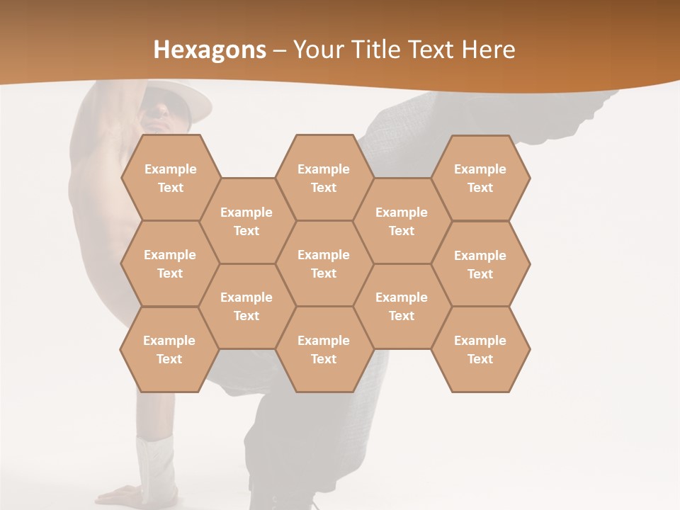 Flexibility Boy Breakdancer PowerPoint Template