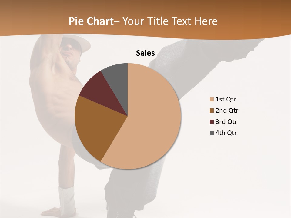 Flexibility Boy Breakdancer PowerPoint Template