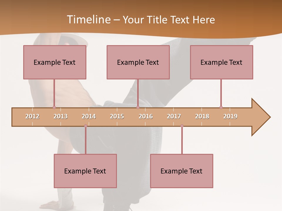 Flexibility Boy Breakdancer PowerPoint Template