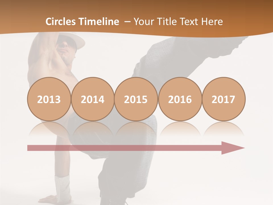 Flexibility Boy Breakdancer PowerPoint Template