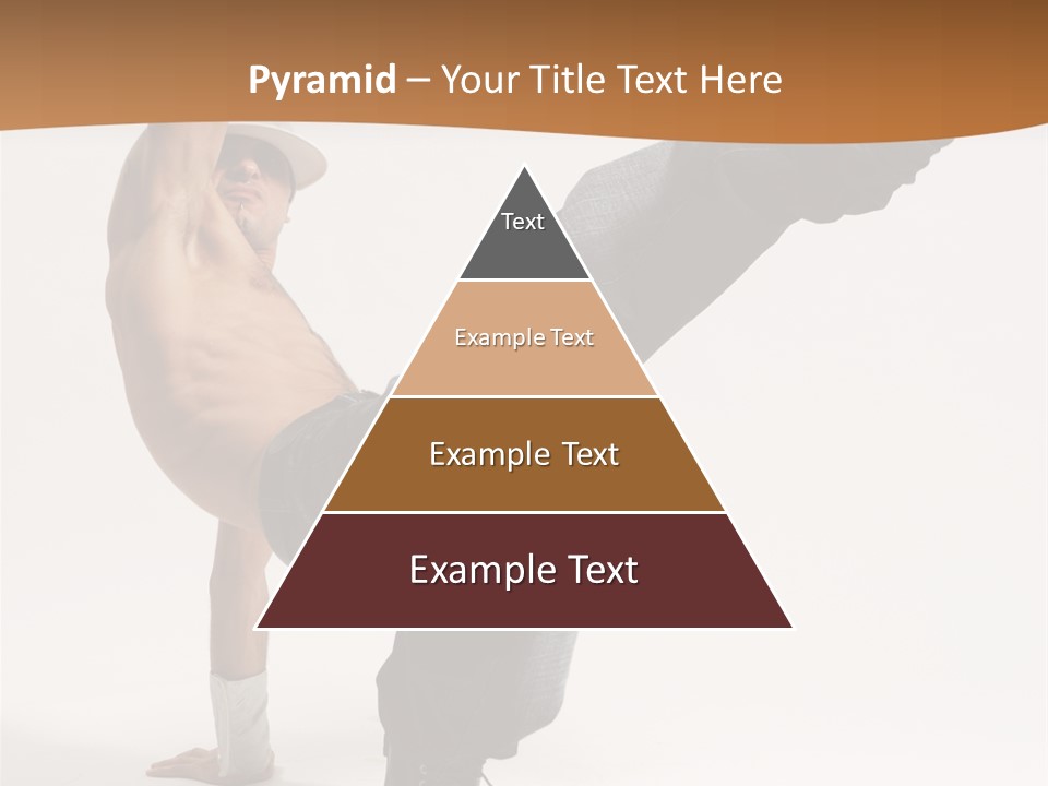 Flexibility Boy Breakdancer PowerPoint Template