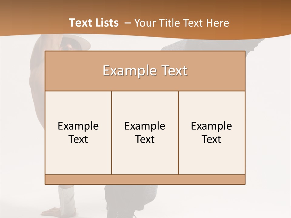Flexibility Boy Breakdancer PowerPoint Template