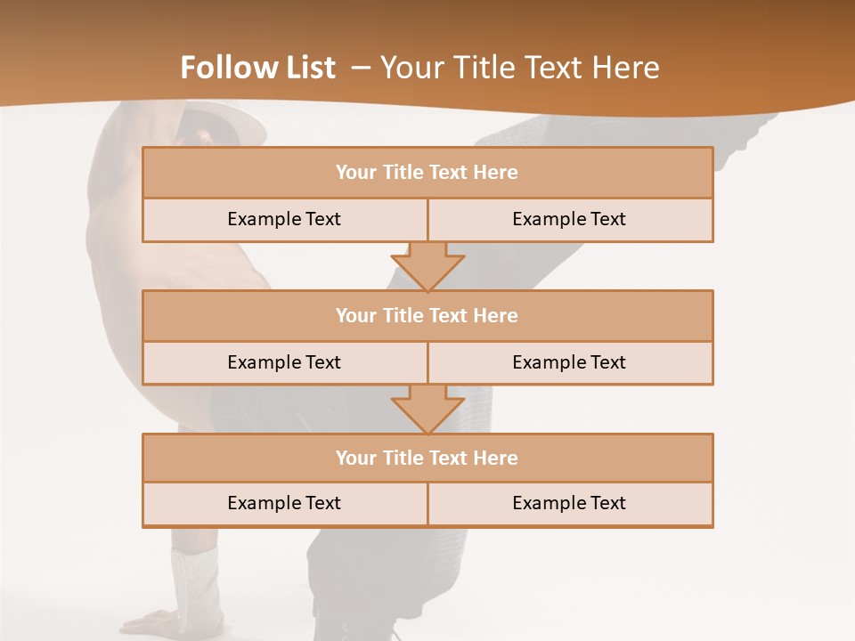 Flexibility Boy Breakdancer PowerPoint Template