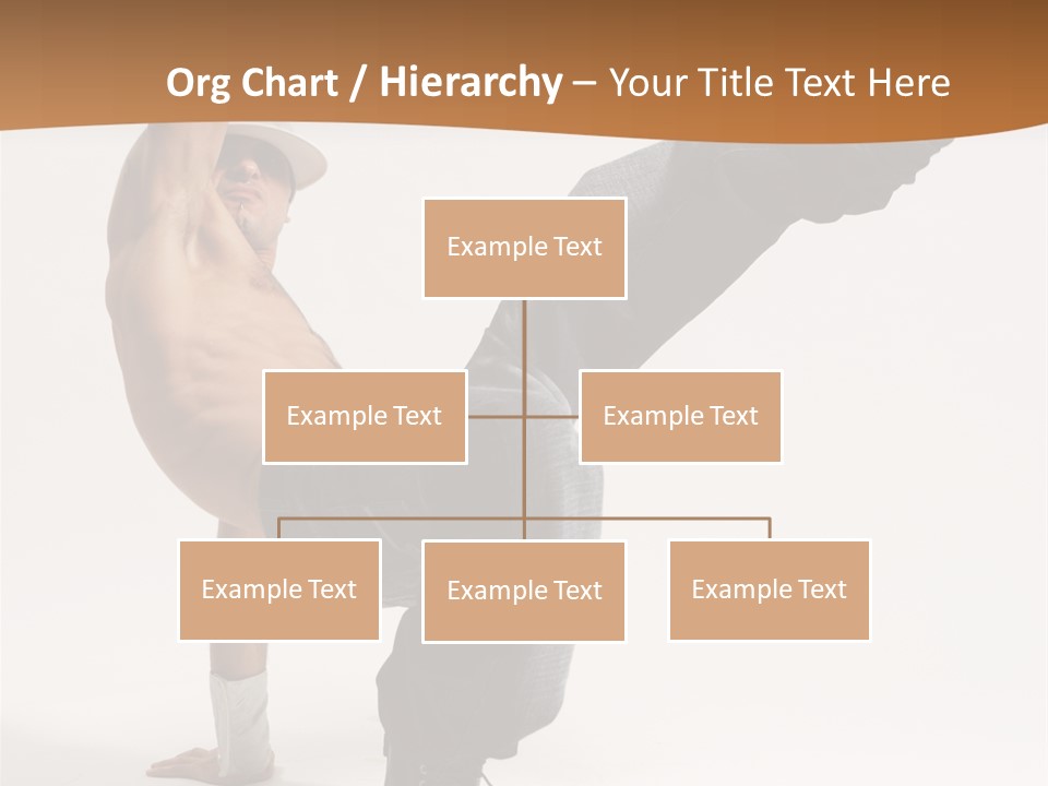 Flexibility Boy Breakdancer PowerPoint Template