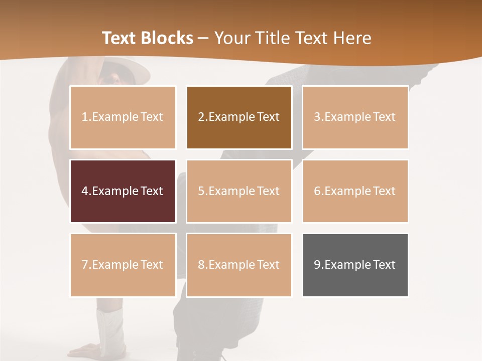 Flexibility Boy Breakdancer PowerPoint Template