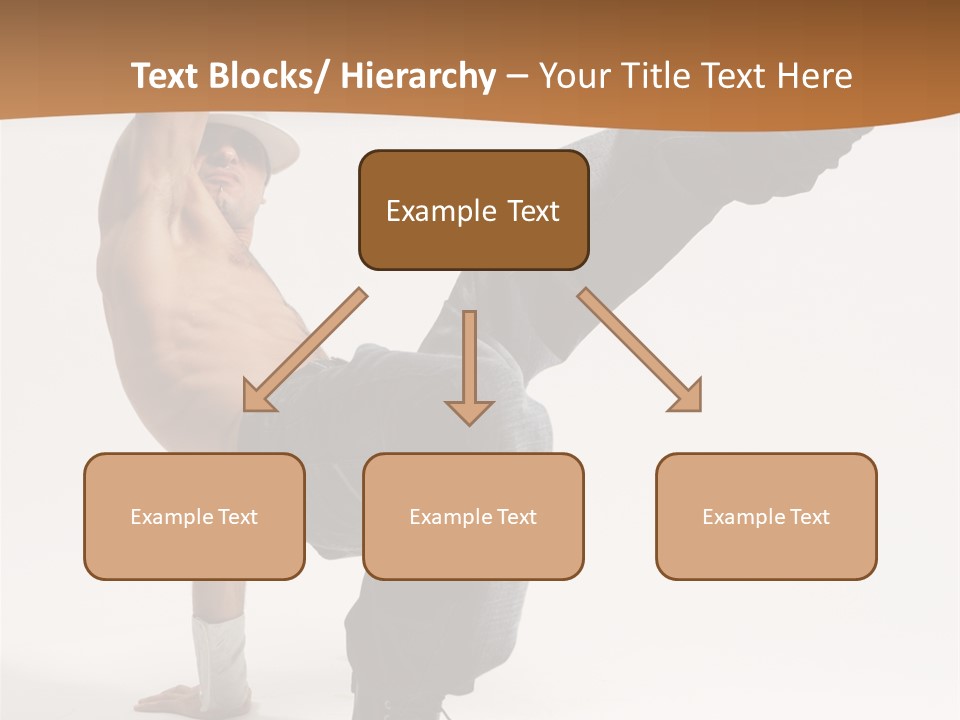 Flexibility Boy Breakdancer PowerPoint Template