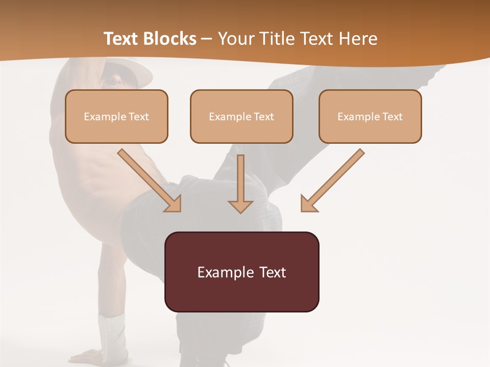 Flexibility Boy Breakdancer PowerPoint Template