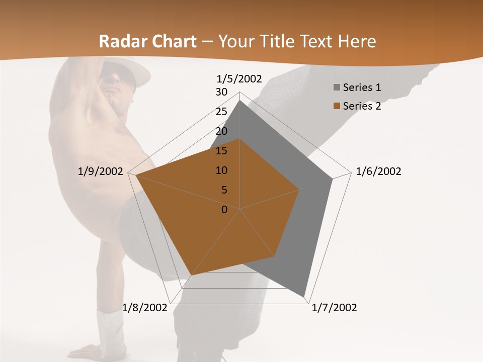 Flexibility Boy Breakdancer PowerPoint Template