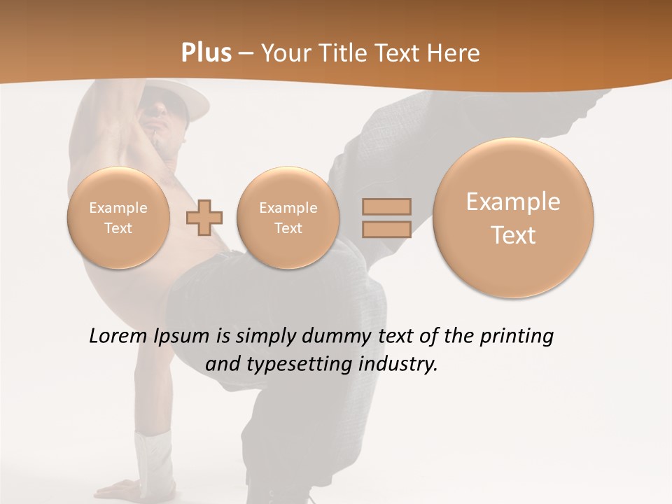 Flexibility Boy Breakdancer PowerPoint Template