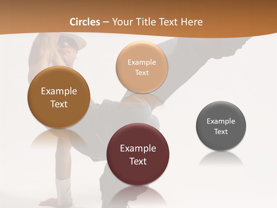 Flexibility Boy Breakdancer PowerPoint Template