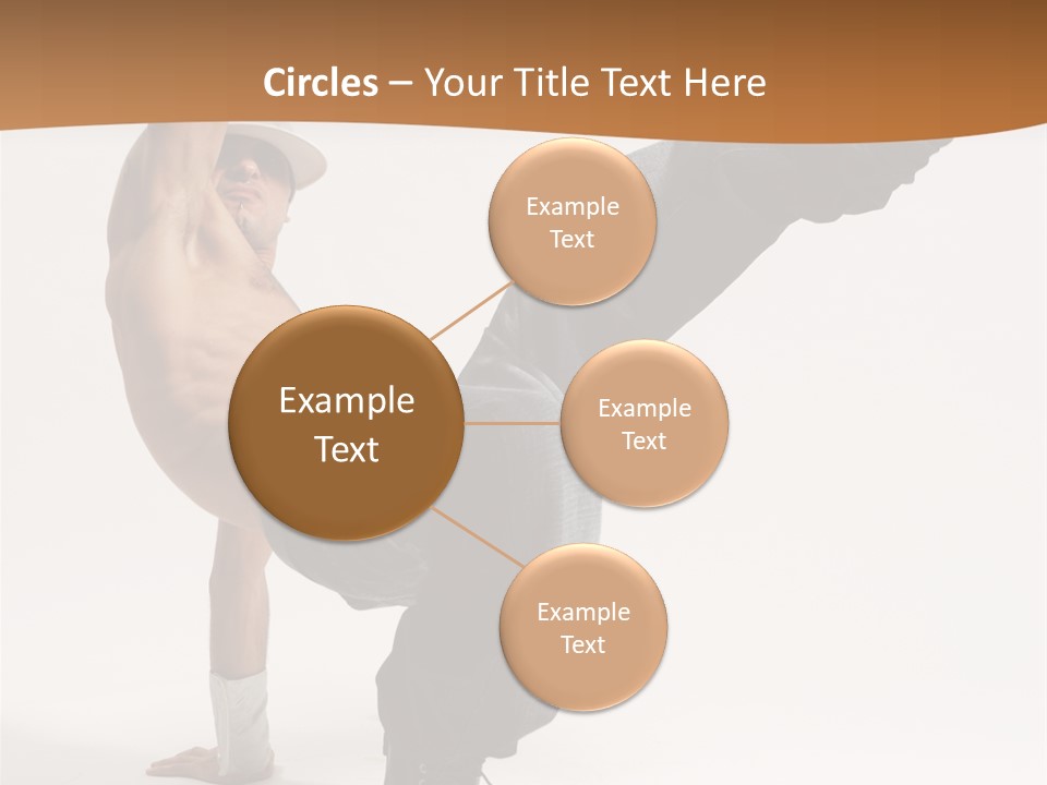 Flexibility Boy Breakdancer PowerPoint Template