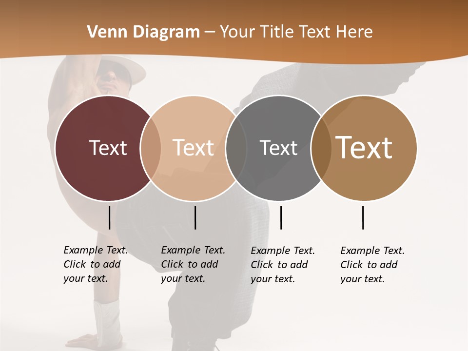 Flexibility Boy Breakdancer PowerPoint Template