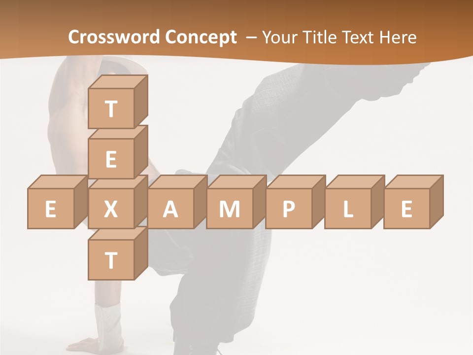 Flexibility Boy Breakdancer PowerPoint Template