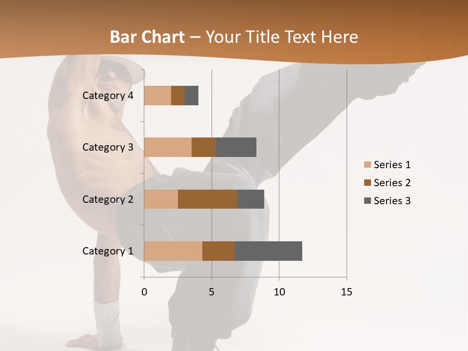 Flexibility Boy Breakdancer PowerPoint Template