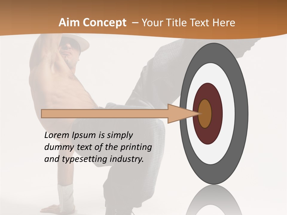 Flexibility Boy Breakdancer PowerPoint Template