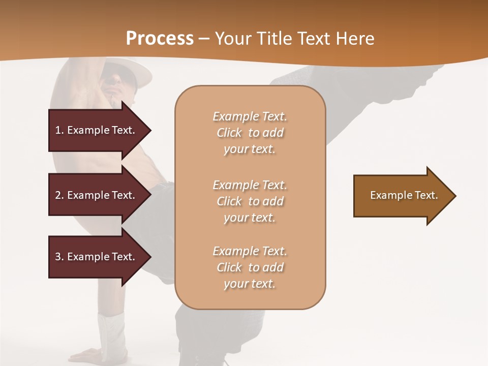 Flexibility Boy Breakdancer PowerPoint Template