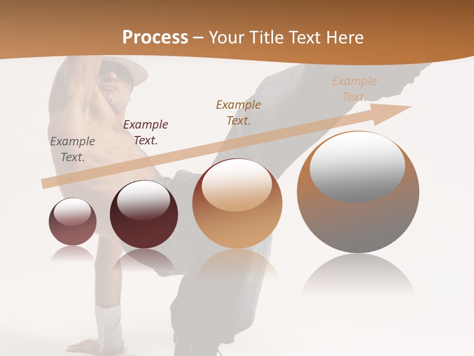 Flexibility Boy Breakdancer PowerPoint Template