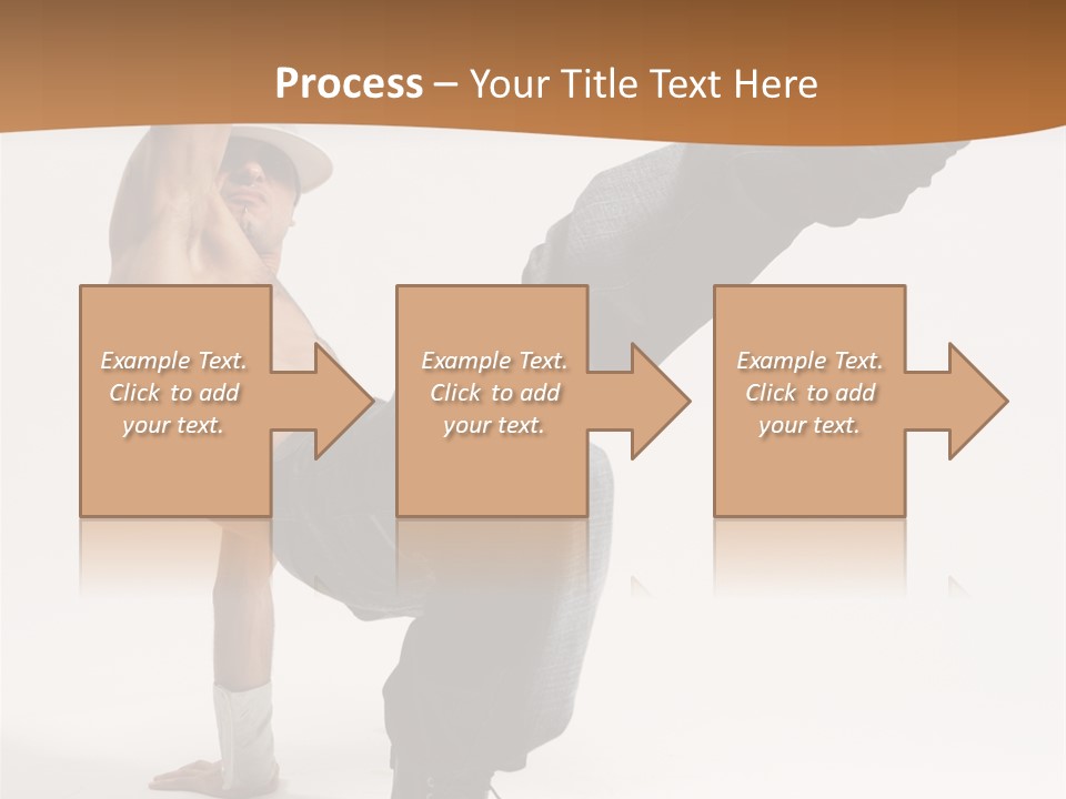 Flexibility Boy Breakdancer PowerPoint Template