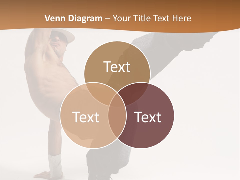 Flexibility Boy Breakdancer PowerPoint Template