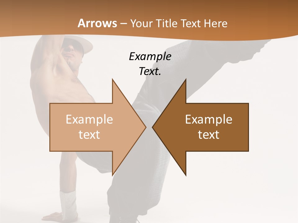 Flexibility Boy Breakdancer PowerPoint Template