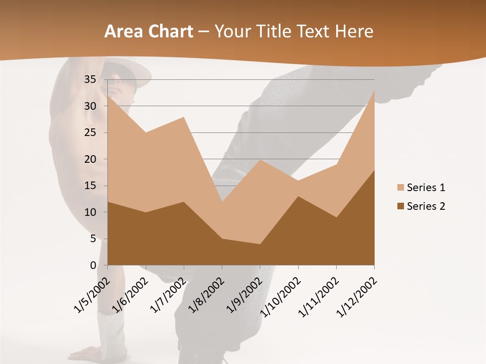 Flexibility Boy Breakdancer PowerPoint Template
