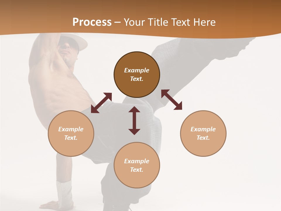 Flexibility Boy Breakdancer PowerPoint Template