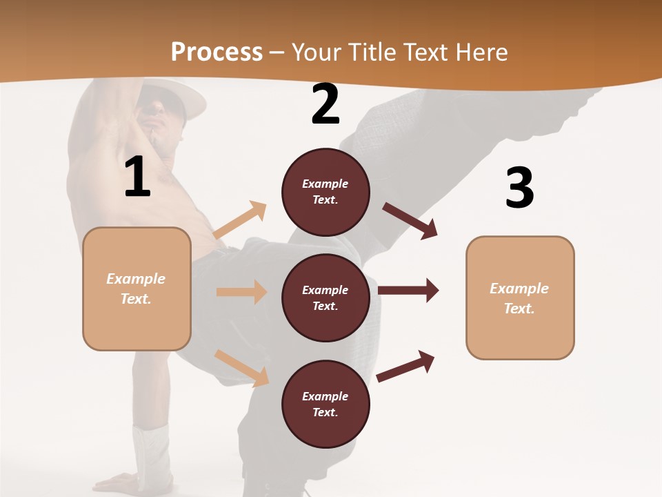 Flexibility Boy Breakdancer PowerPoint Template