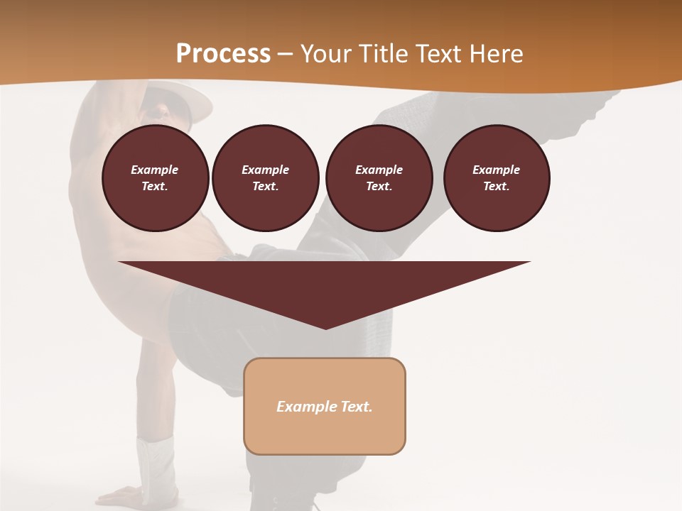 Flexibility Boy Breakdancer PowerPoint Template