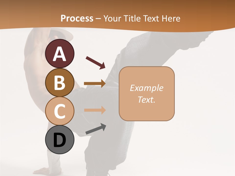 Flexibility Boy Breakdancer PowerPoint Template