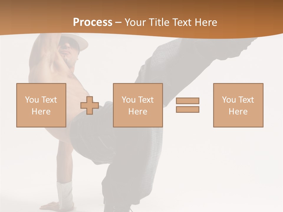 Flexibility Boy Breakdancer PowerPoint Template