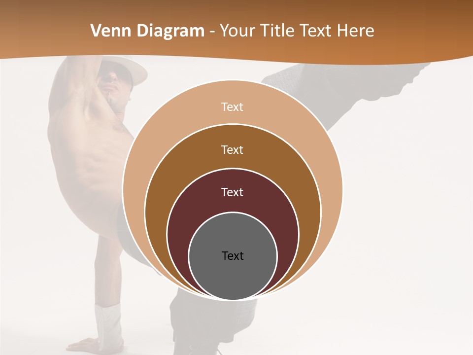 Flexibility Boy Breakdancer PowerPoint Template