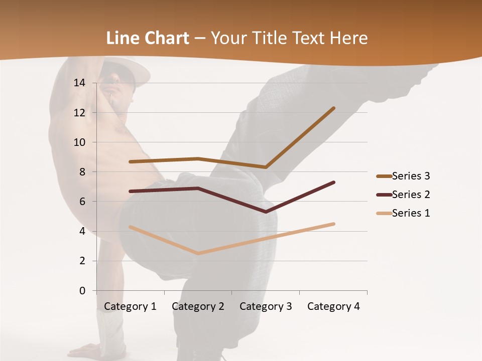 Flexibility Boy Breakdancer PowerPoint Template