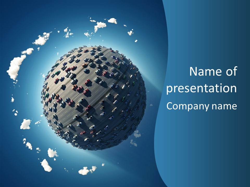 Planet Environment Blue PowerPoint Template