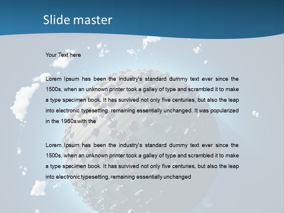 Planet Environment Blue PowerPoint Template