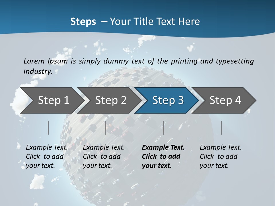 Planet Environment Blue PowerPoint Template