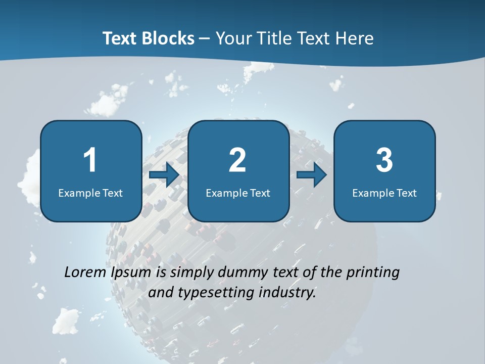 Planet Environment Blue PowerPoint Template