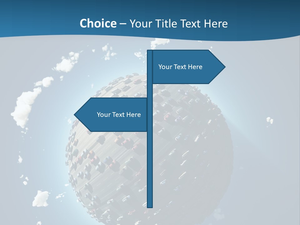 Planet Environment Blue PowerPoint Template