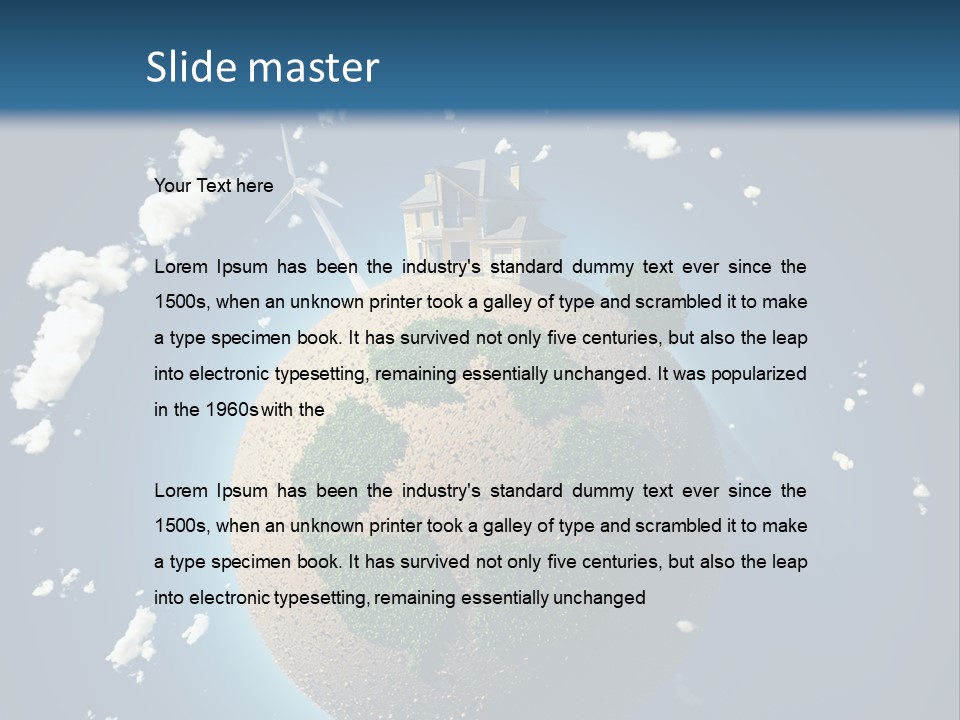 Green Farm Aerial PowerPoint Template