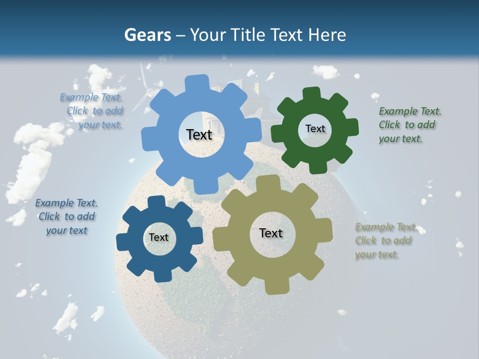 Green Farm Aerial PowerPoint Template