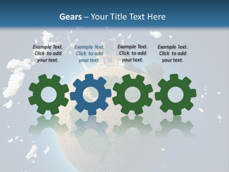 Green Farm Aerial PowerPoint Template