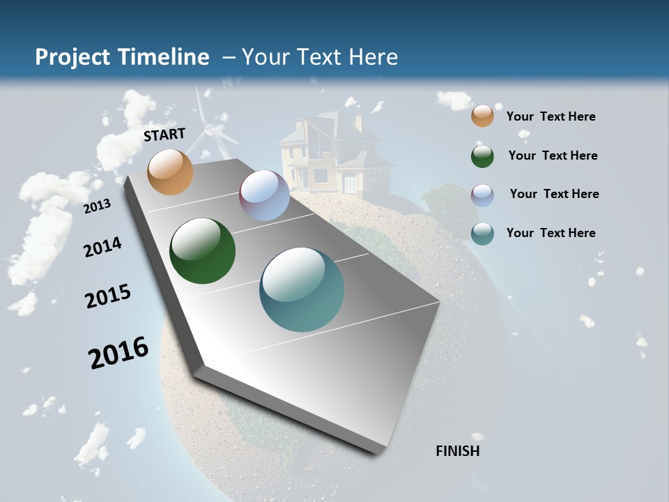 Green Farm Aerial PowerPoint Template