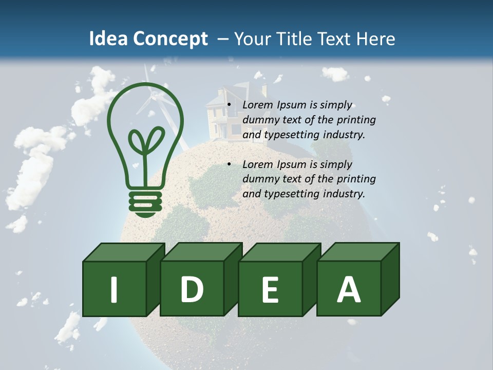 Green Farm Aerial PowerPoint Template