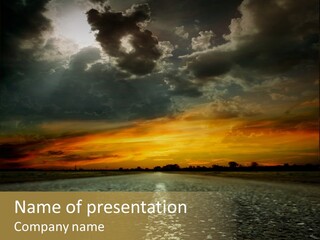 Ecology Storm Sky PowerPoint Template