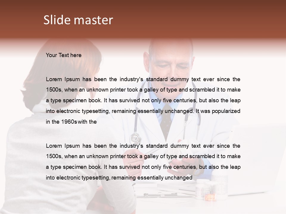 Senior Pharmaceutical Worker PowerPoint Template