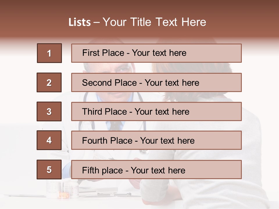 Senior Care Pain PowerPoint Template