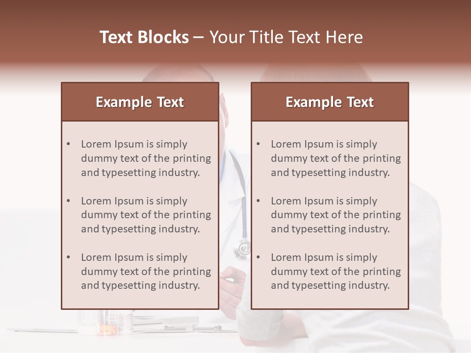 Senior Care Pain PowerPoint Template